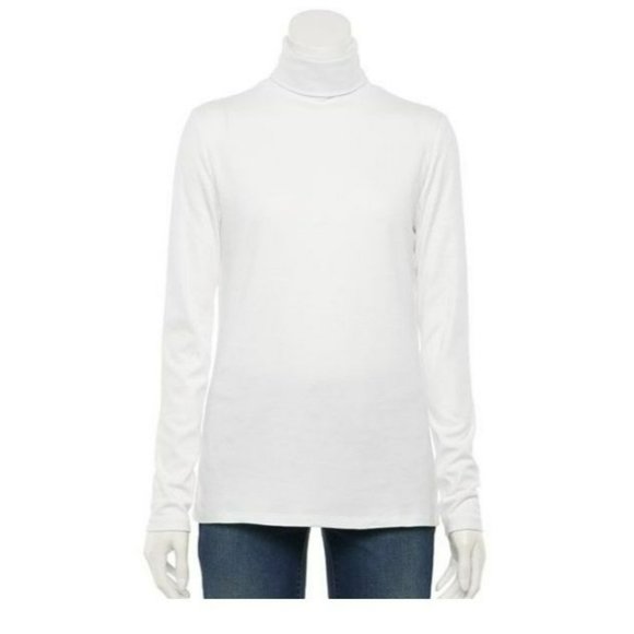 croft & barrow Tops - Classic White Turtleneck Croft & Barrow Woman's XXL JJ1050